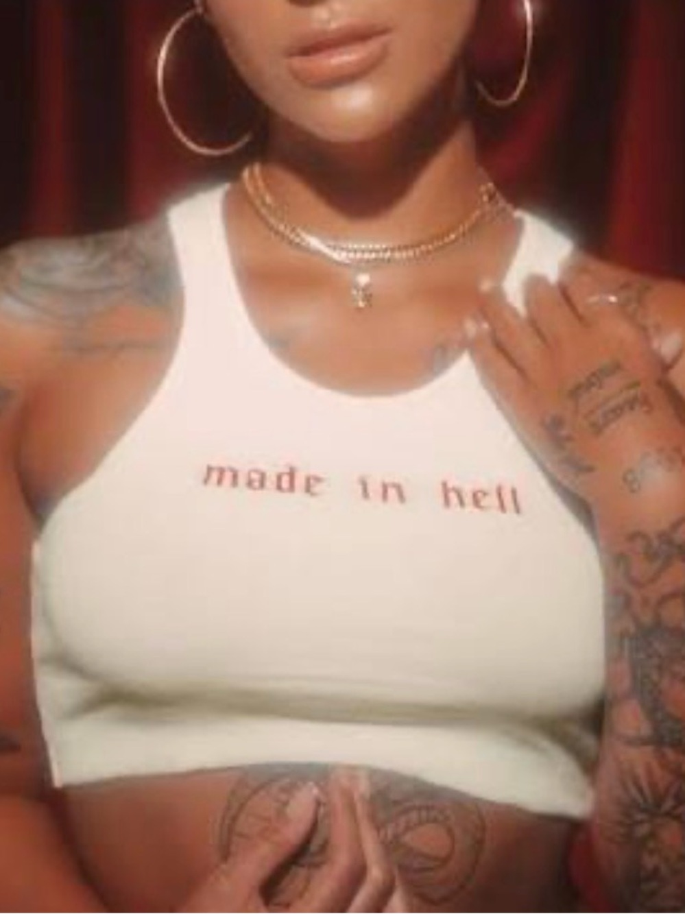 VOIGHT 'Made in Hell' Cropped Tank - Women's